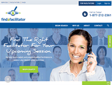 Tablet Screenshot of findafacilitator.com